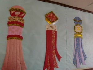 「７月　８月手芸倶楽部作品」 写真