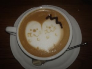 思わず、ほっこり笑顔になっちゃうラテ・アート(*^o^*) 写真