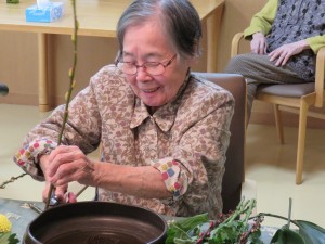 華道で芸術の秋 写真