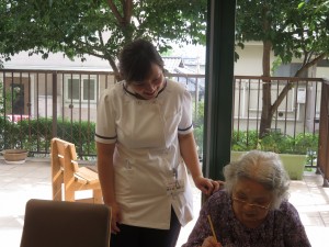 絵手紙教室～紫陽花～ 写真