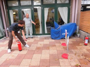 消防訓練 写真