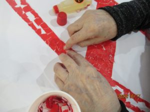 ちぎり絵七五三 写真