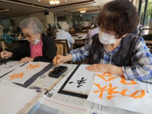 ９月書道教室 写真