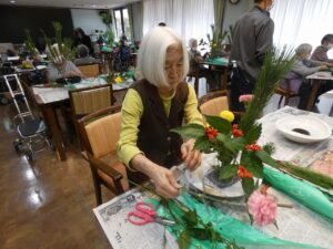 12月活け花教室 写真