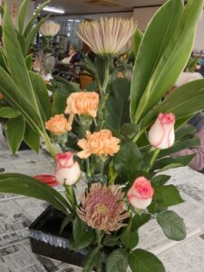 1月活け花教室 写真