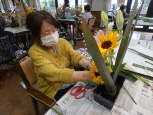 6月活け花教室 写真