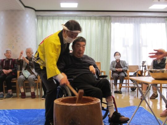 「お餅つき」 写真