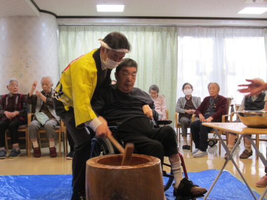 「お餅つき」 写真