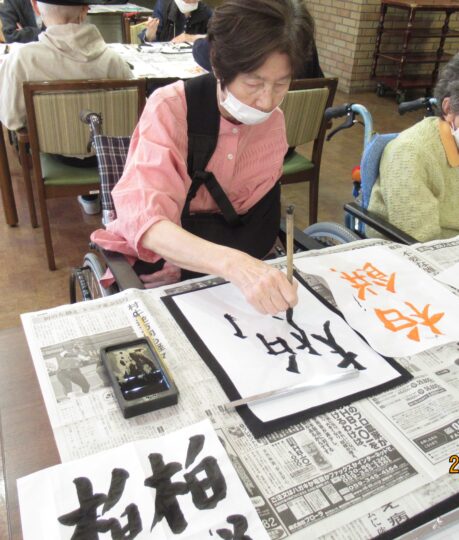 5月書道教室 写真