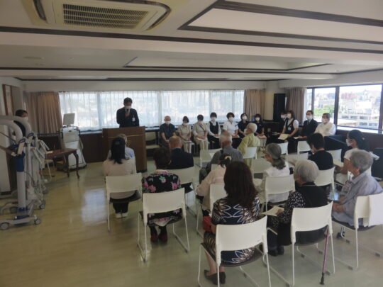 『八王子　入居者運営懇談会』 写真