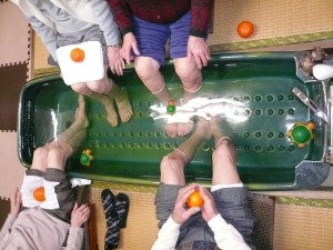 足湯の現場から中井がお伝えします！ 写真