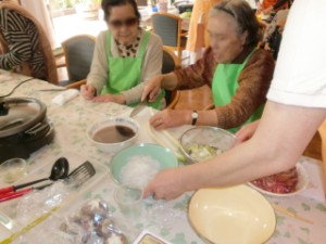 今日のお料理教室は・・・ 写真