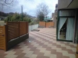 庭の工事が終わりました。 写真