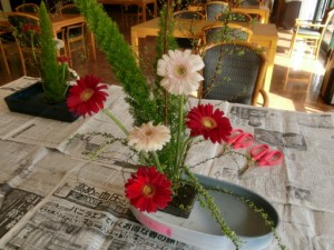 「２月２８日　生け花教室」 写真