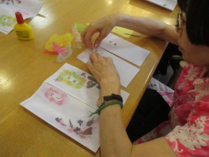 夏の押し花 写真