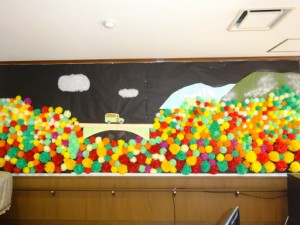 　『紅葉の壁画です』 写真