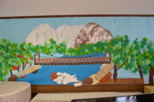 　　　　　『手芸サークルによる壁画です！！』 写真