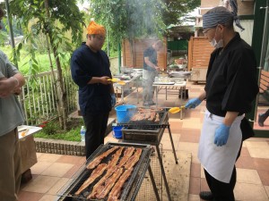 父の日　バーベキュー 写真