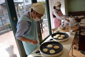 パンケーキデコレーション 写真