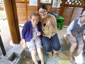 足湯＆軽食会 写真