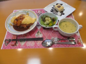 バレンタインメニュー 写真