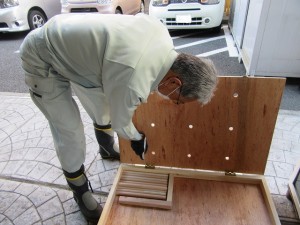 輪投げボード製作 写真