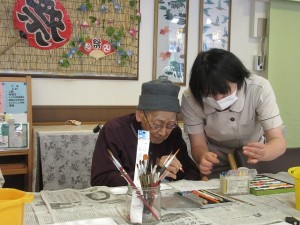 絵手紙？創作レク？ 写真