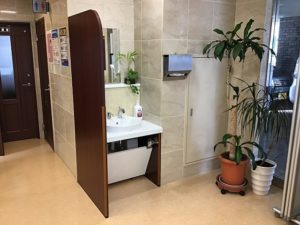 エントランスに洗面台設置 写真