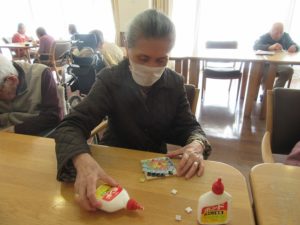 コースター作り 写真