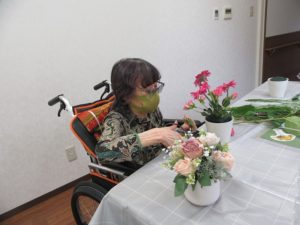 フラワーアレンジメント教室 写真