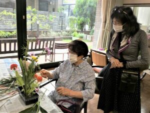 9月活け花教室 写真
