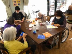 節分枡づくり 写真