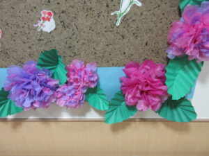 季節のフロア装飾 写真