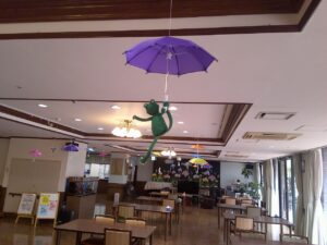 あじさいとカエル 写真