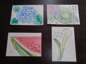 遊びり・絵手紙クラブ 写真