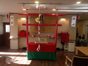 施設内初詣 写真