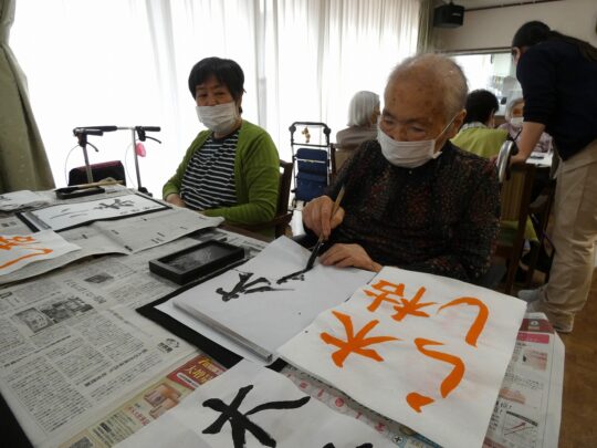 11月書道教室 写真
