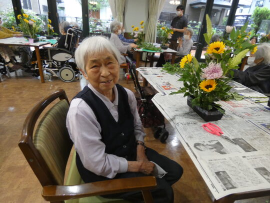 6月活け花教室 写真