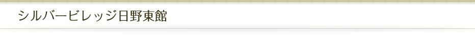 シルバービレッジ日野東館
